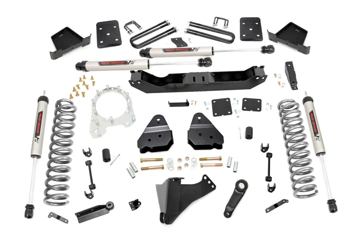 Ford F-250 Super Duty Suspension Lift Kit - Rough Country - 6 Inch Lift Kit | OVLDS | V2 - '17-'22